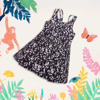 Ditsy Floral Mid Length Frock