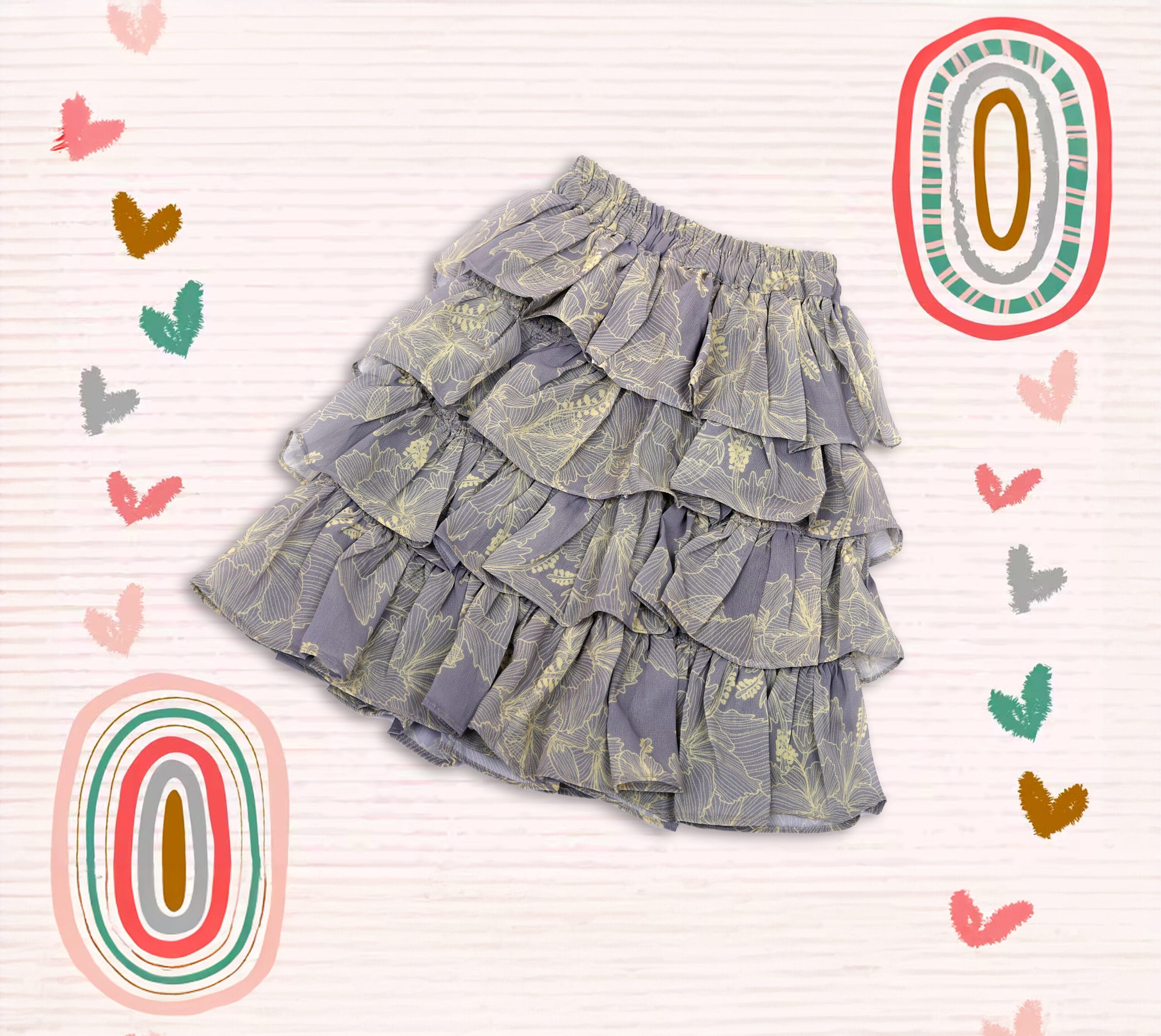 Floral Ra Ra Skirt