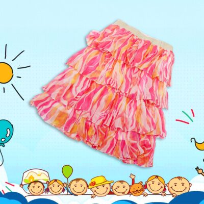 Marbel Print Ra Ra Skirt