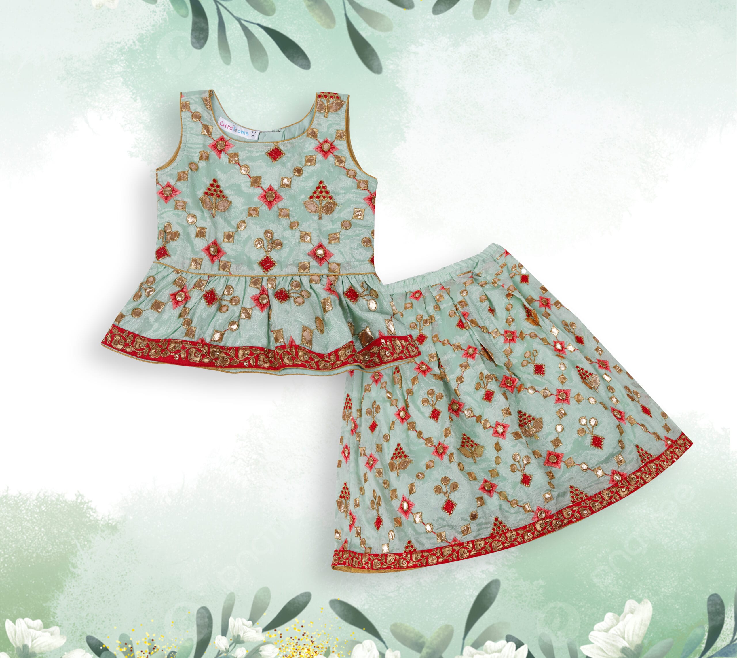 Peplum Skirt Set