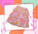 Multi Color Ra Ra  Skirt