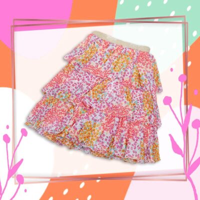 Multi Color Ra Ra  Skirt