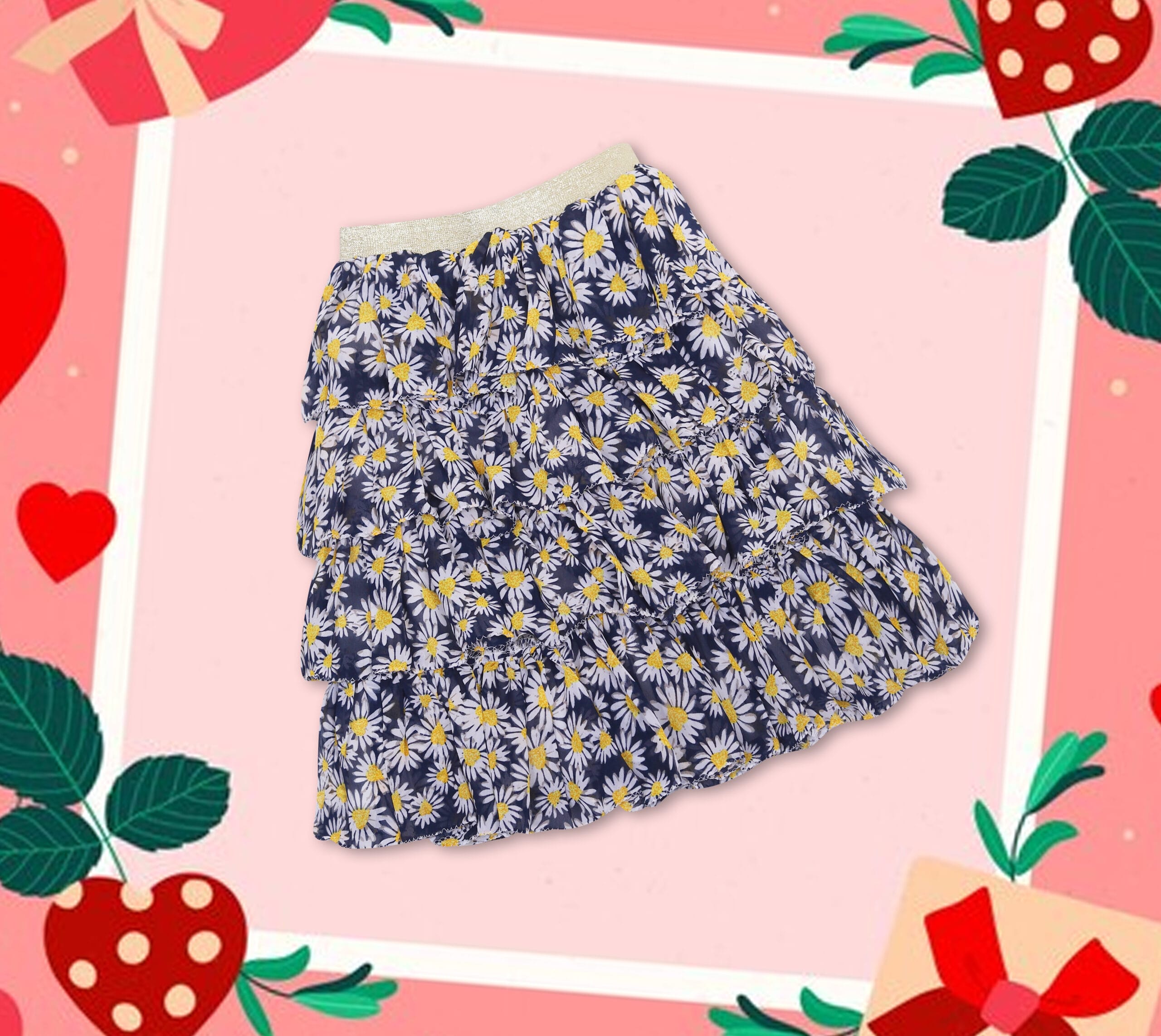 Floral Ra Ra Skirt
