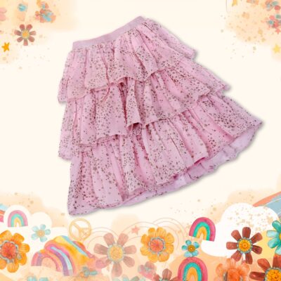 Star Print Ra Ra Skirt