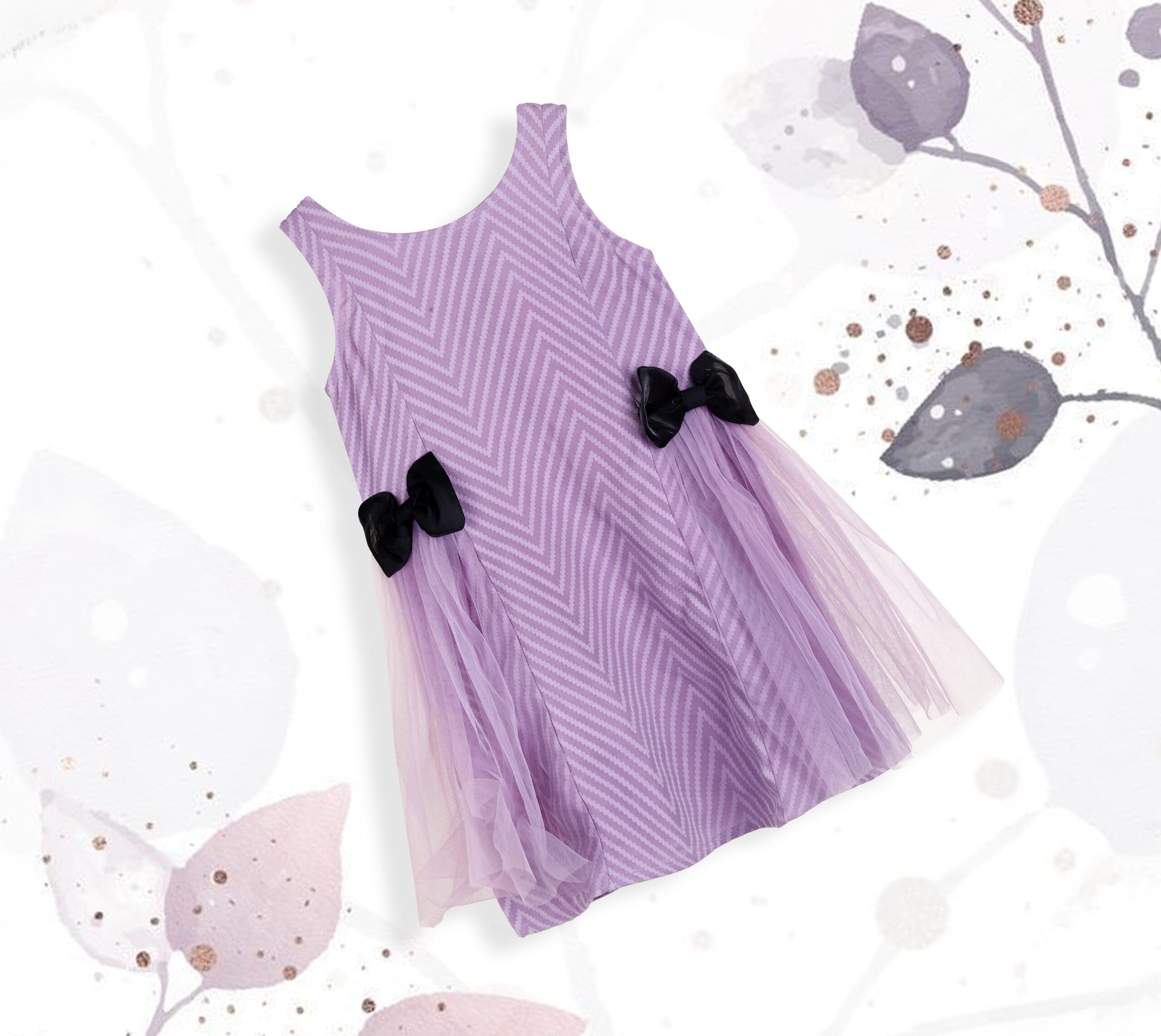 Bow Net Flair Frock