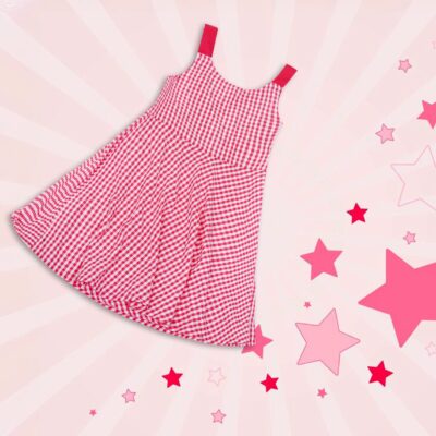 Criss Cross Check Dress