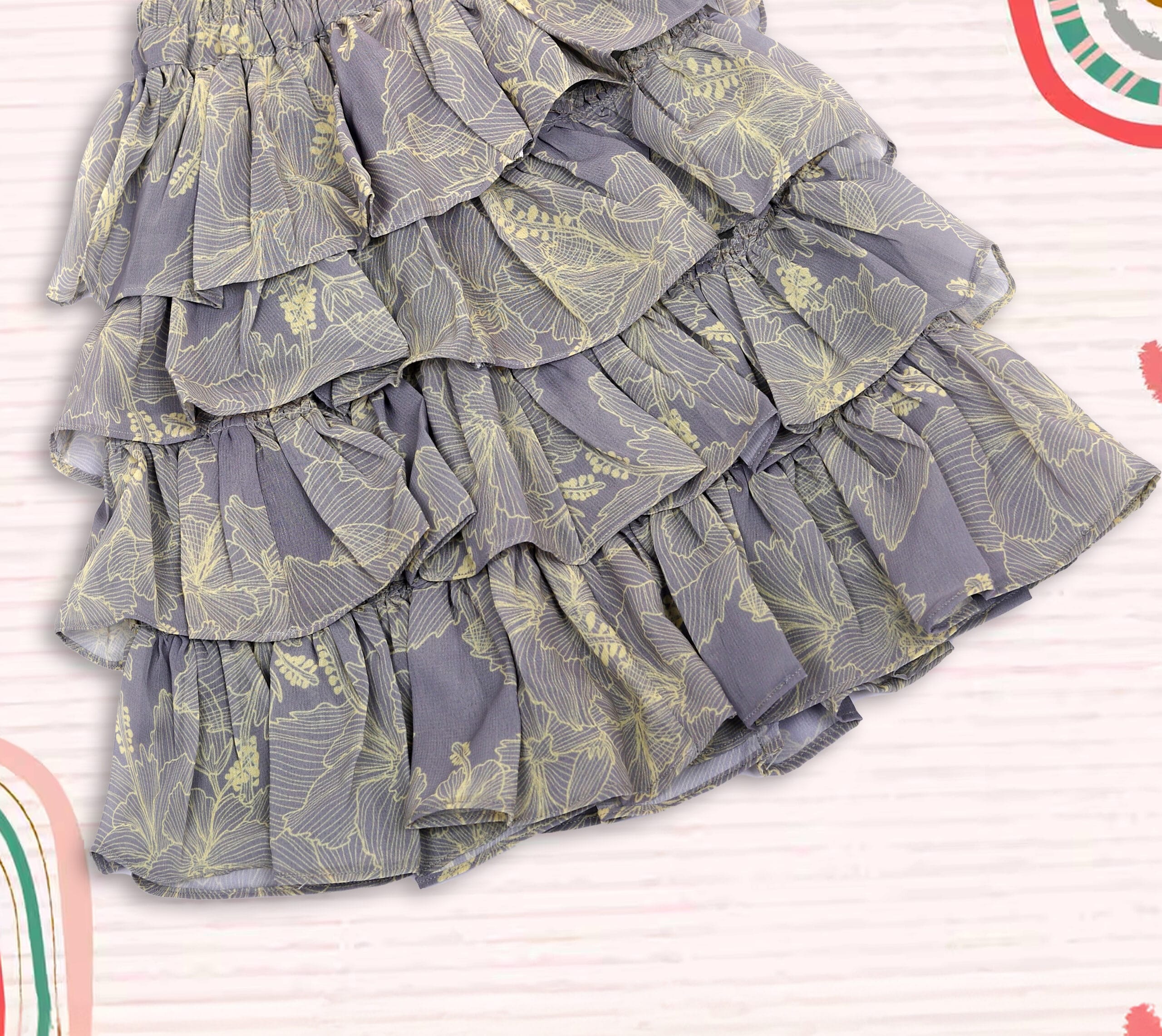 Floral Ra Ra Skirt - Image 4