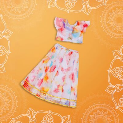 Skirt with Ruffle Crop Top