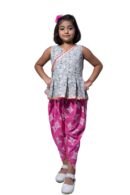 Peplum Tulip Dhoti Set