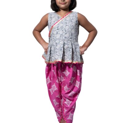 Peplum Tulip Dhoti Set