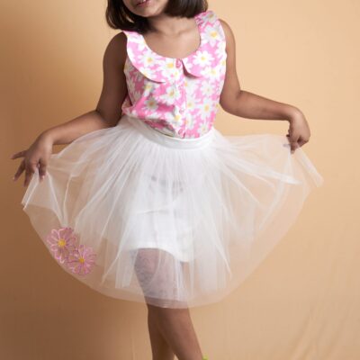 Skirt top set